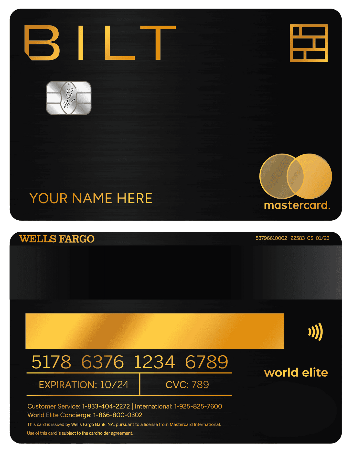 xclusive BILT metal card designed for premium banking and finance clients