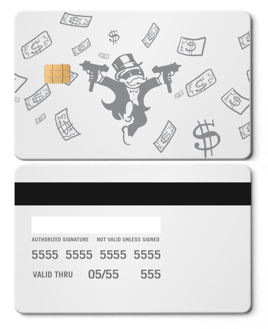 Exclusive Raining Monopoly metal card with premium metal finish, high-end custom metal card for international buyers