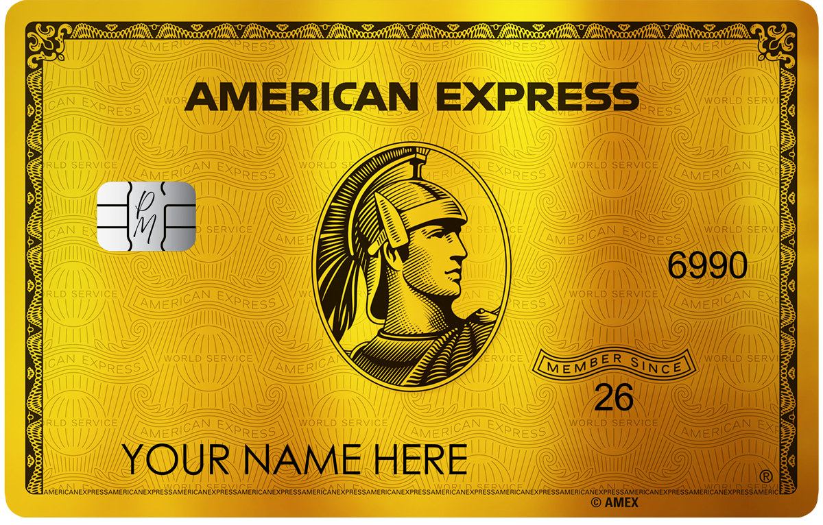 24K Gold AMEX metal card by Gold Wraps, radiant gold premium stainless steel luxury card