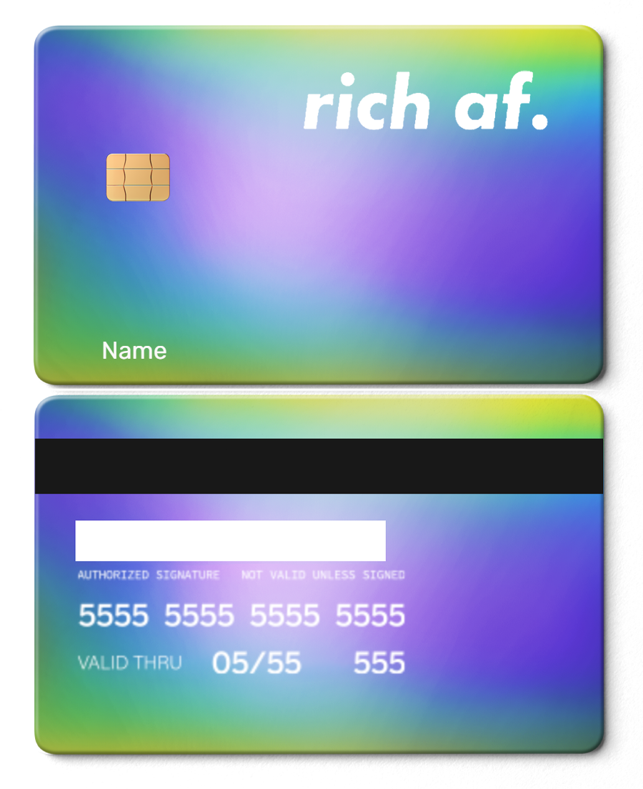 Rich af.