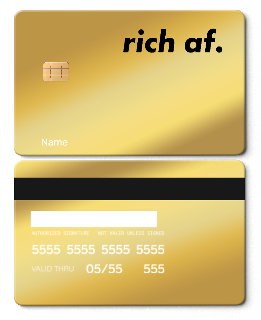 Rich af.