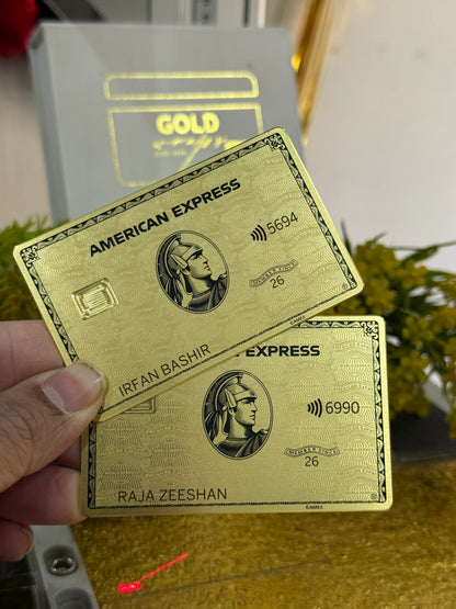 Gold AMEX Metal Card