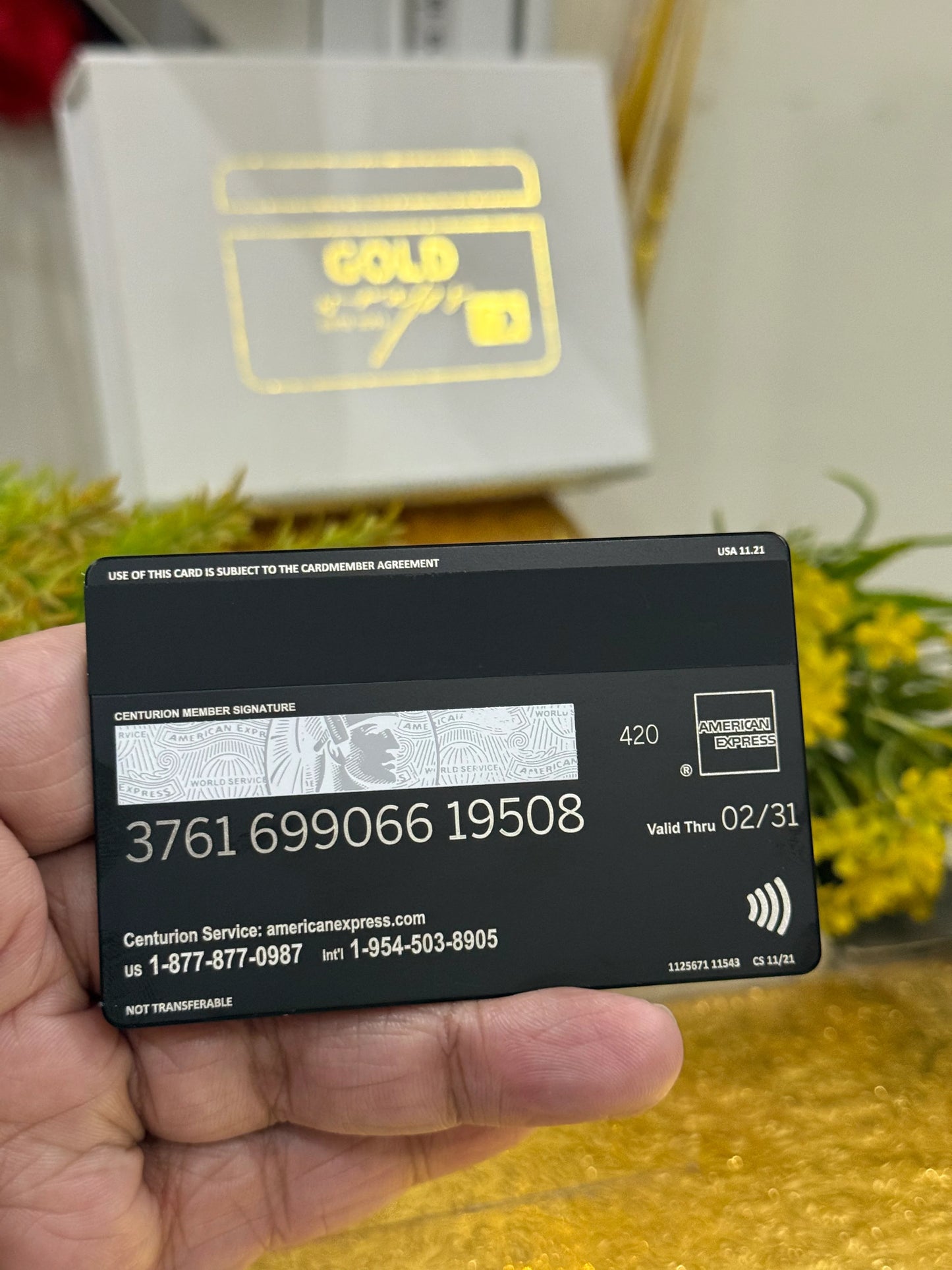 Black Centurion AMEX Metal Card