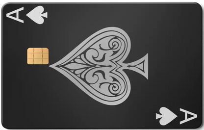 Luxury Ace of Spades metal card featuring high-end engraved metal card detailing for elite global clients
