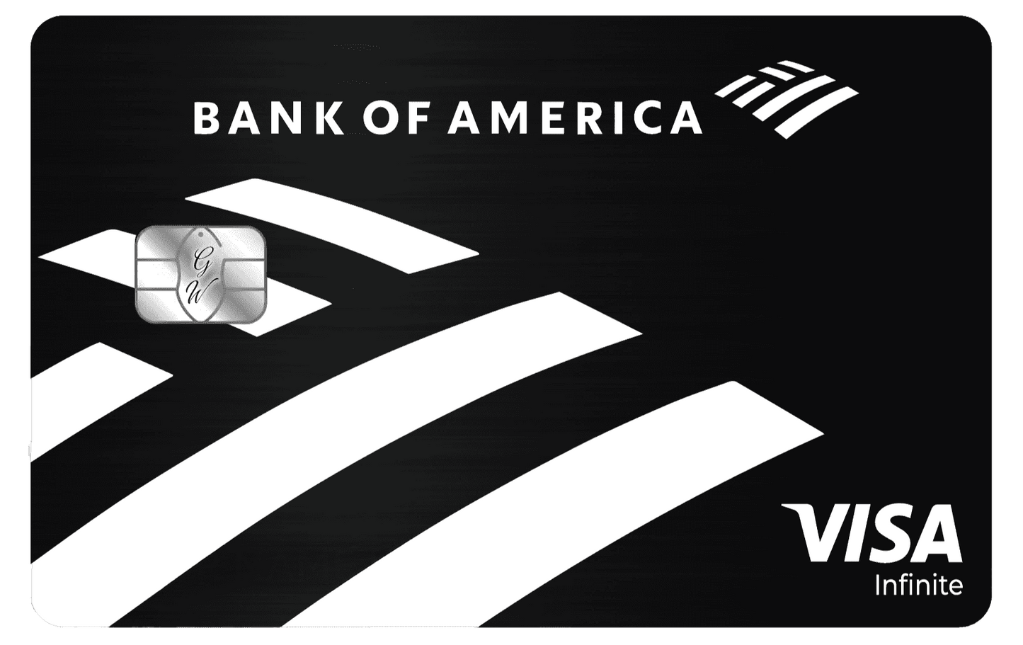 Bank of America metal card by Gold Wraps, premium stainless steel banking card