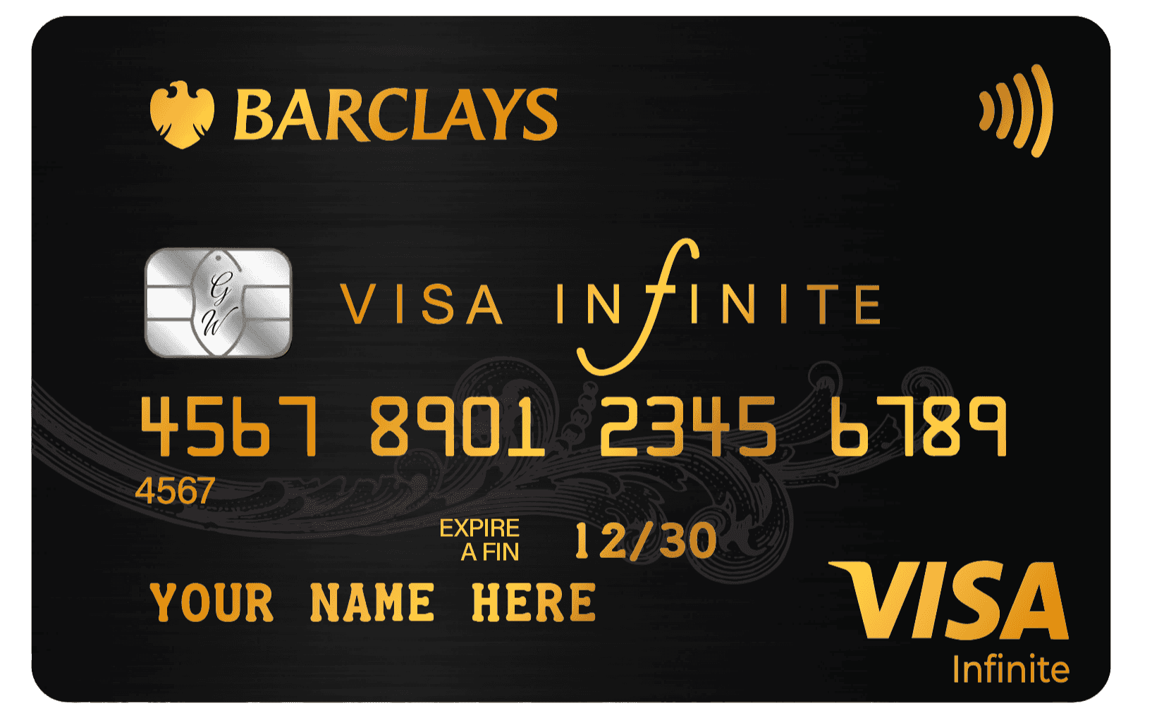 Elegant Barclays metal card featuring high-end professional finish