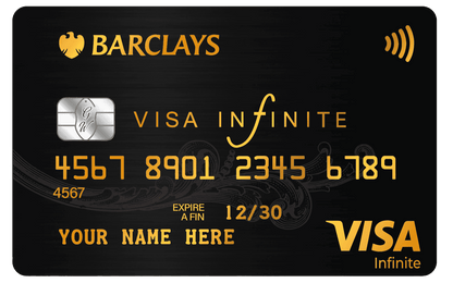 Elegant Barclays metal card featuring high-end professional finish