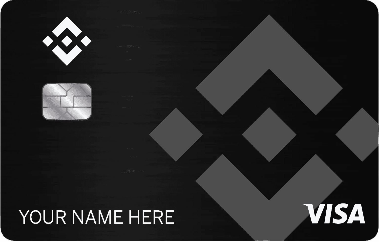 Luxury Binance metal card featuring sleek crypto-inspired styling