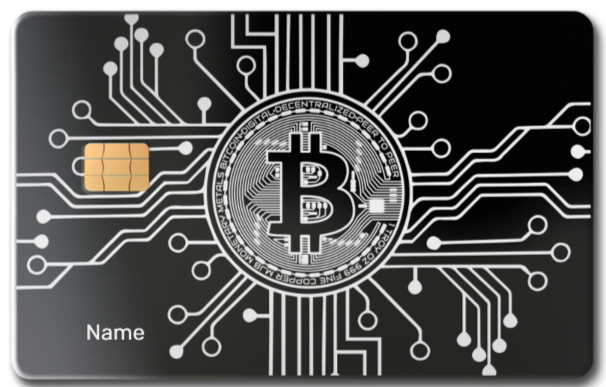 Elite Bitcoin metal card with engraved metal card details and luxurious international design