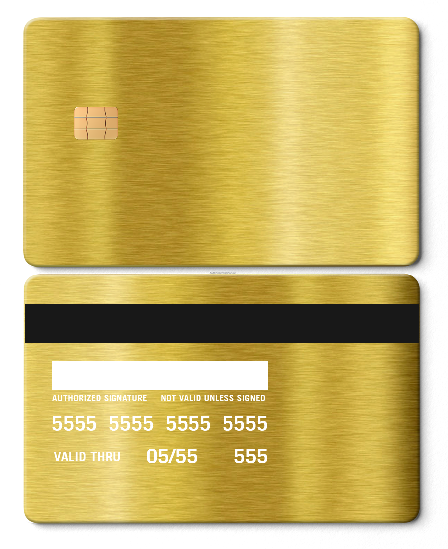 Exclusive Customize Your Own metal card with high-end metal card finish and premium color variations