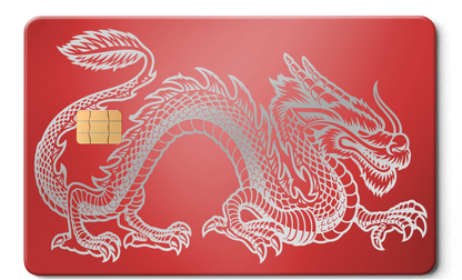 Premium Dragon metal card with modern luxury metal card finish and custom color design