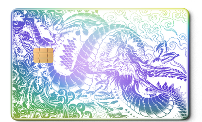 Luxury Dragon of the East metal card featuring engraved metal card details and high-end international color variations
