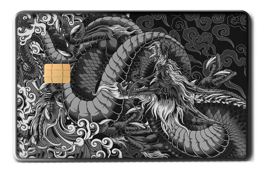 Exclusive Dragon of the East metal card with sophisticated metal card finish and premium color design for global collectors
