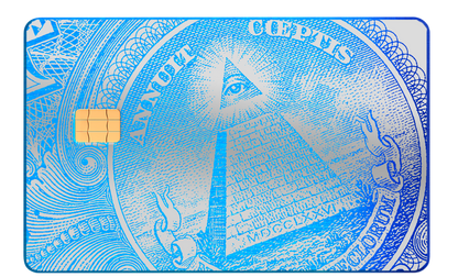 Premium Enigma metal card with sleek metal card construction and high-end vibrant color design