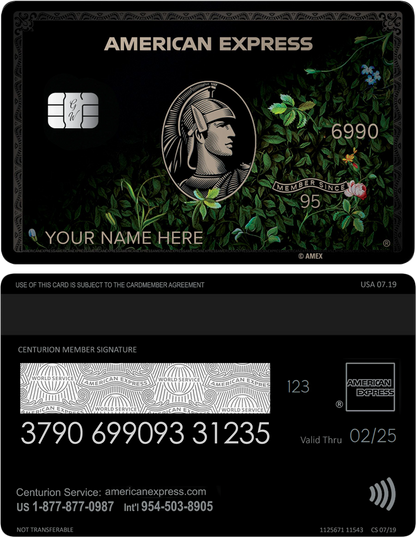 Floral Black AMEX