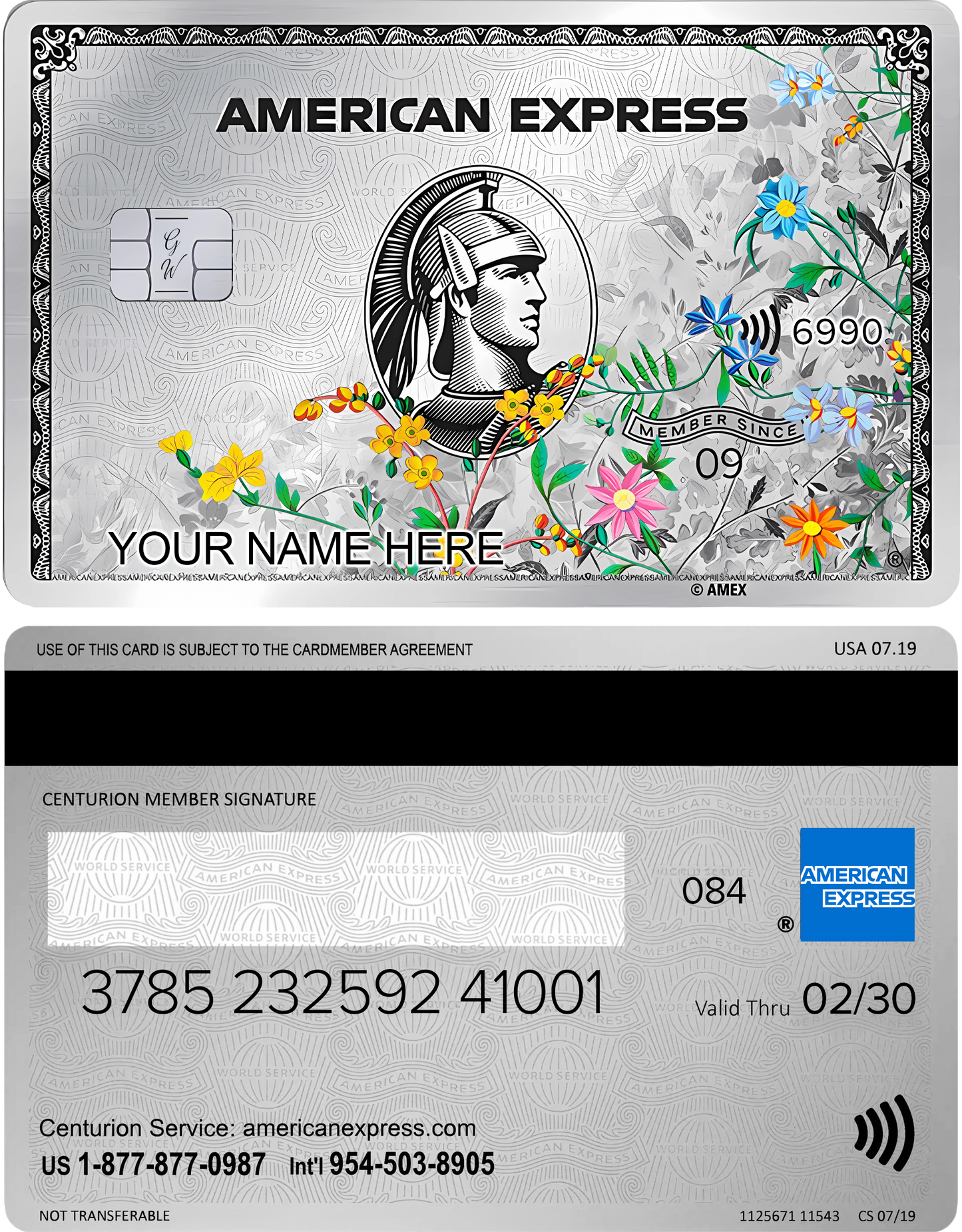 Flowers Platinum AMEX
