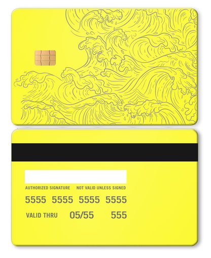 High-end Hokusai Wave metal card with premium metal card construction and elite international color variations