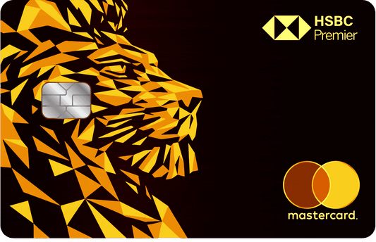 HSBC Lion metal card by Gold Wraps, premium stainless steel with lion design