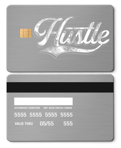 Exclusive Hustle $ metal card with premium metal card craftsmanship and vibrant luxury color options for global collectors