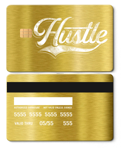 High-end Hustle $ metal card with premium metal card construction and elite international color variations