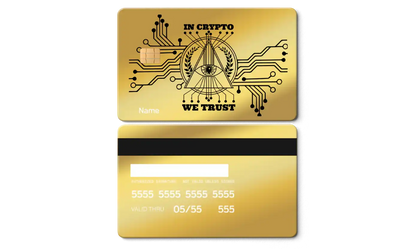 Elite In Crypto We Trust metal card with premium metal card construction and international collector appeal