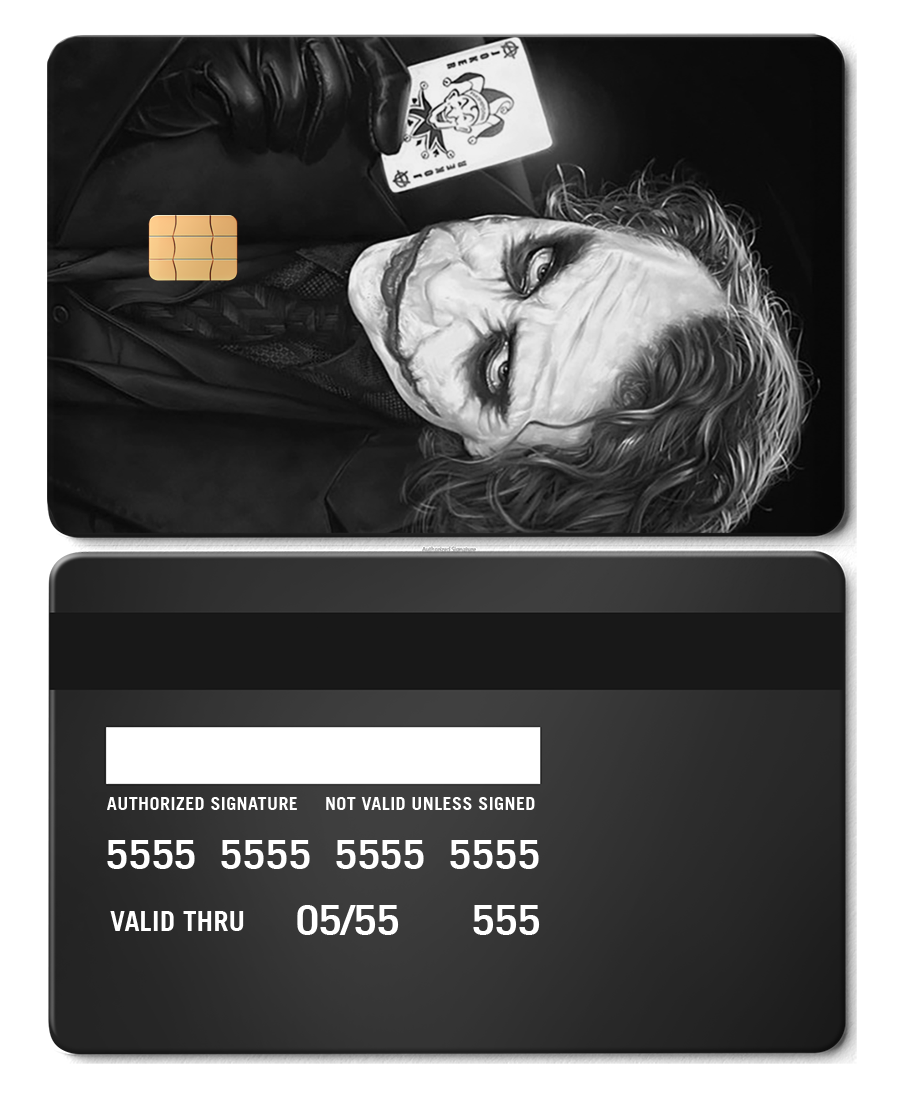 Exclusive Joker metal cards with intricate artwork, premium custom metal cards for global buyers