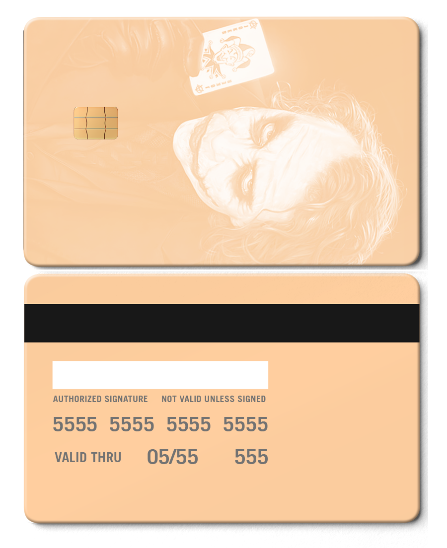 Exclusive Joker metal cards with premium metal finish, luxury custom metal cards for global markets