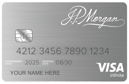 JP Morgan Reserve metal card by Gold Wraps, premium silver stainless steel banking card