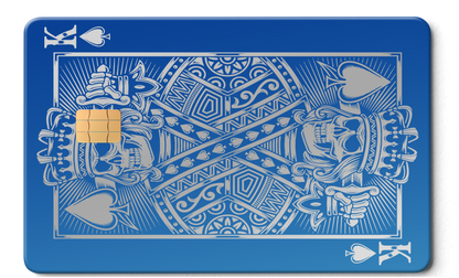 Elite King of Spades metal cards with precision finishing, premium custom metal cards for international markets