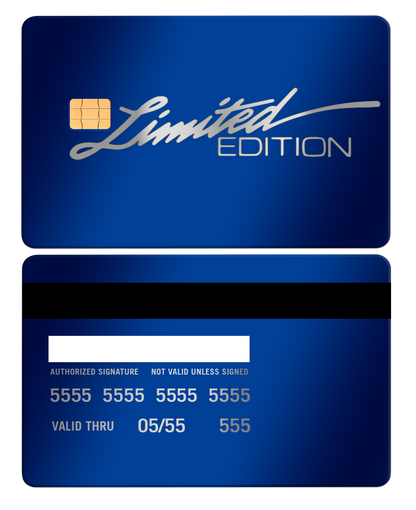 Luxury edition Limited Edition metal cards with detailed engraving, high-quality metal cards for collectors