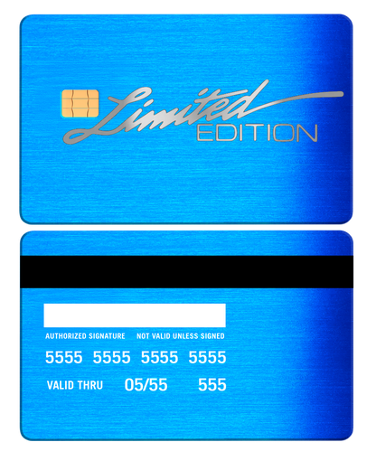 Premium Limited Edition metal cards displayed with luxury craftsmanship, custom metal cards for global collectors