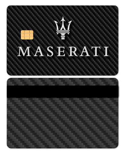 High-end personalized Maserati metal card with precision engraving, luxury metal card for collectors