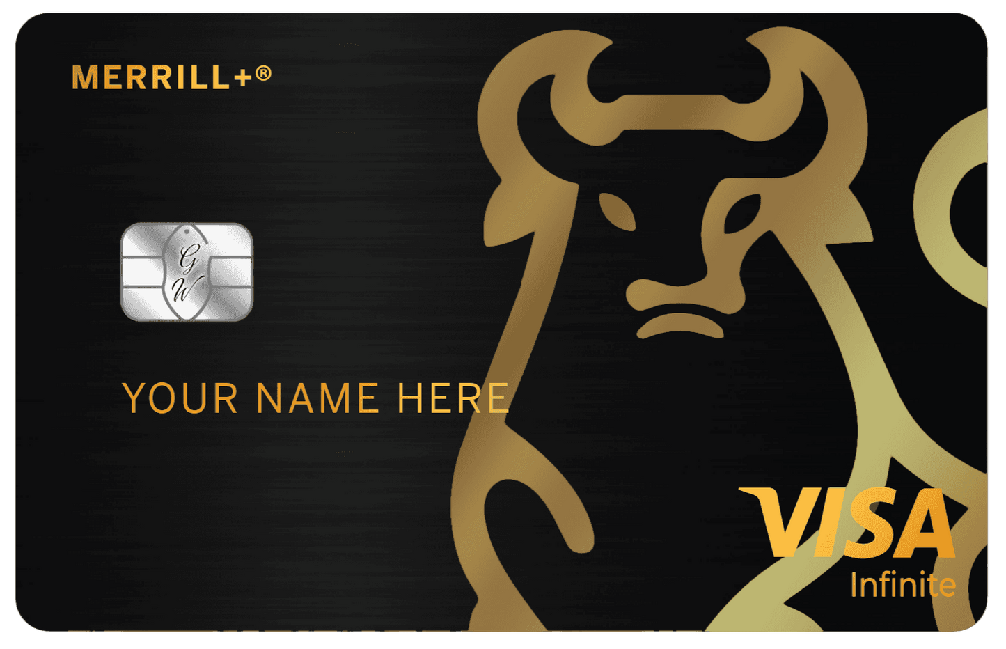 Merrill+ metal card by Gold Wraps, premium stainless steel wealth management card