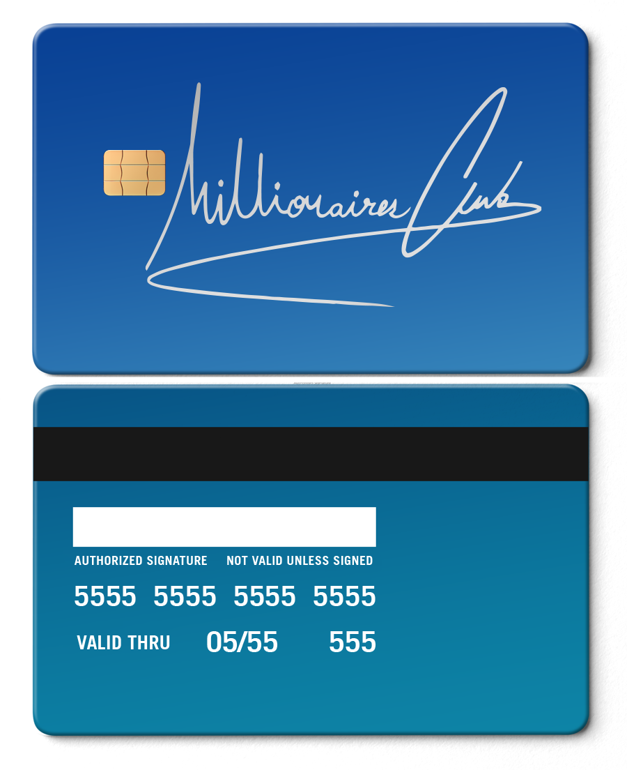 Elite Millionaires Club metal cards with meticulous finishing, premium custom metal cards for international buyers