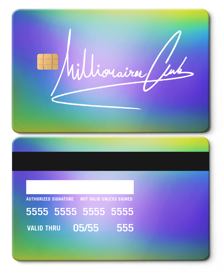 Exclusive luxury Millionaires Club metal cards with premium engraving, elite custom metal cards for international markets