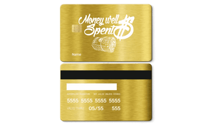 Premium Money Well Spent metal card for high-net-worth international clients