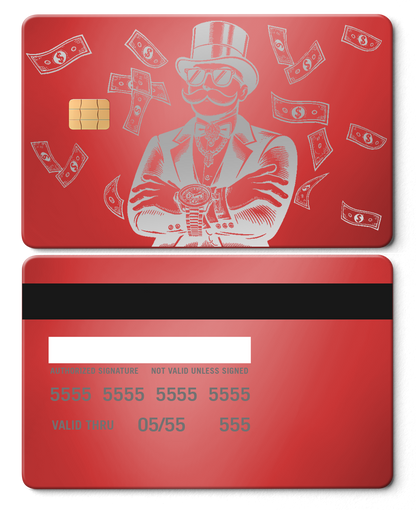 Monopoly Boss metal cards with intricate engraved artwork, premium custom metal cards for international collectors
