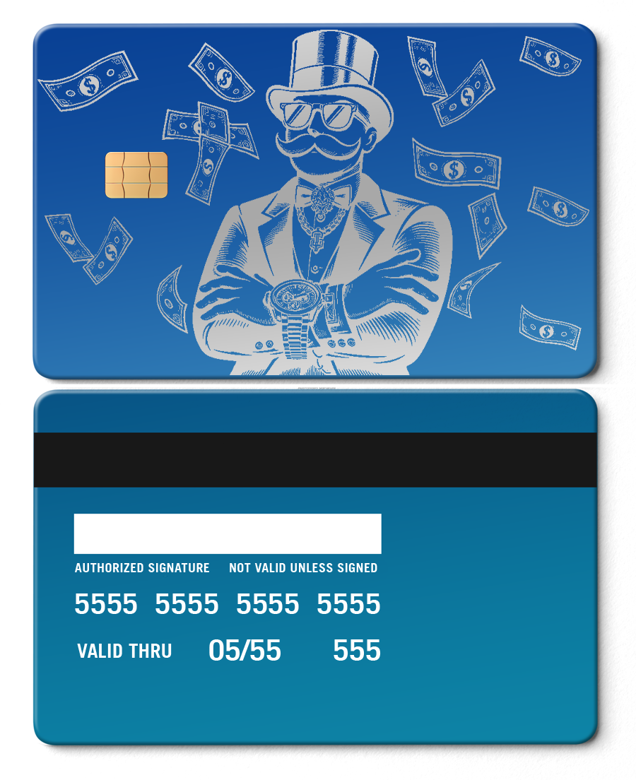 Elite Monopoly Boss metal cards with meticulous finishing, premium custom metal cards for international buyers