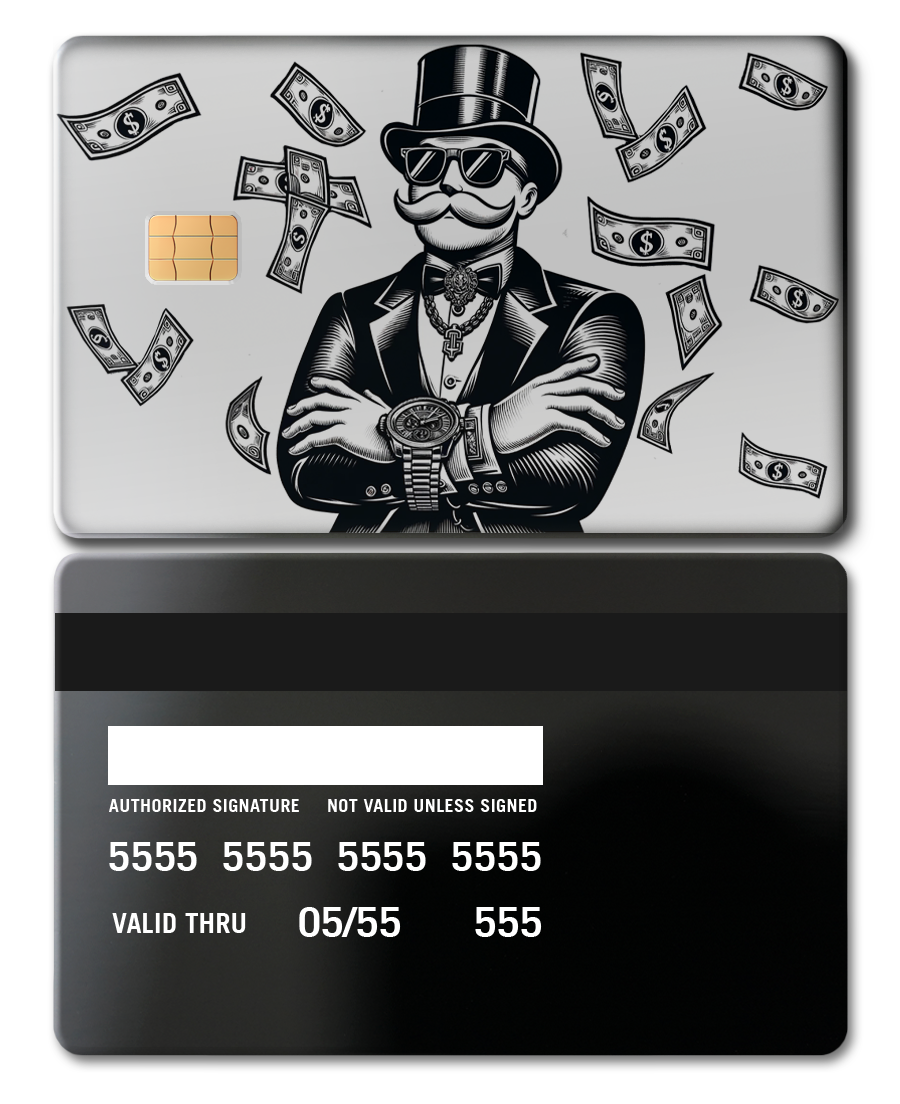 Premium Monopoly Boss metal cards showcased with luxury craftsmanship, custom metal cards for global collectors