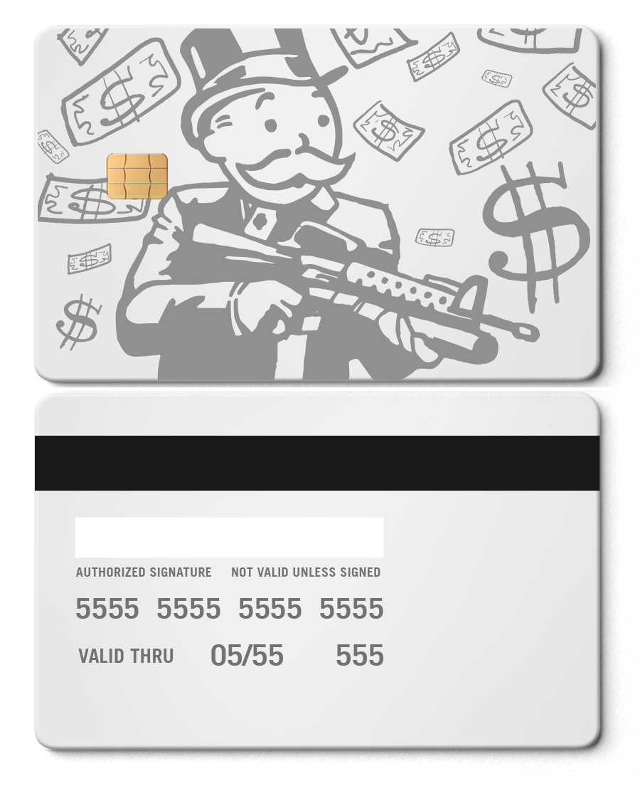 Exclusive Monopoly Man metal cards with premium metal finish, luxury custom metal cards for global buyers