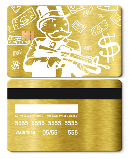 Ultra-premium Monopoly Man metal cards with luxurious engraved design, elite custom metal cards for global buyers