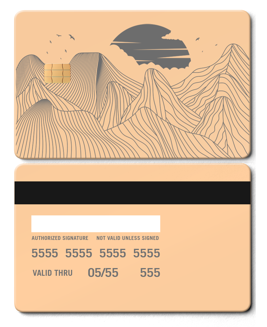 High-end Mountain Line metal cards designed as collector showpieces, luxury custom metal cards globally