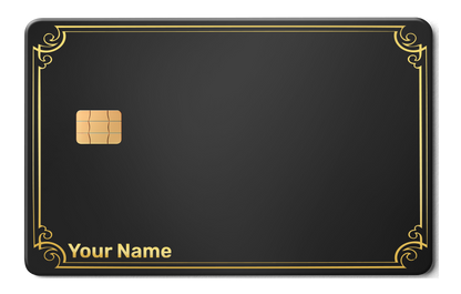 Name Only minimalist metal card by Gold Wraps, personalised stainless steel name card