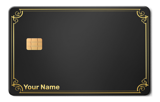 Name Only minimalist metal card by Gold Wraps, personalised stainless steel name card