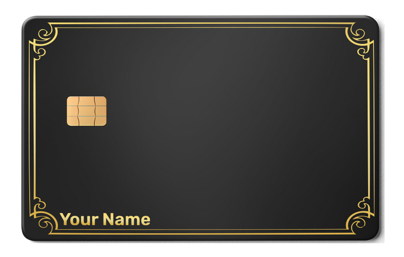 Name Only minimalist metal card by Gold Wraps, personalised stainless steel name card