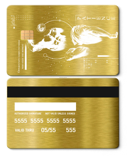 Exclusive luxury Overpowered metal card with premium engraving, elite custom metal card for international markets