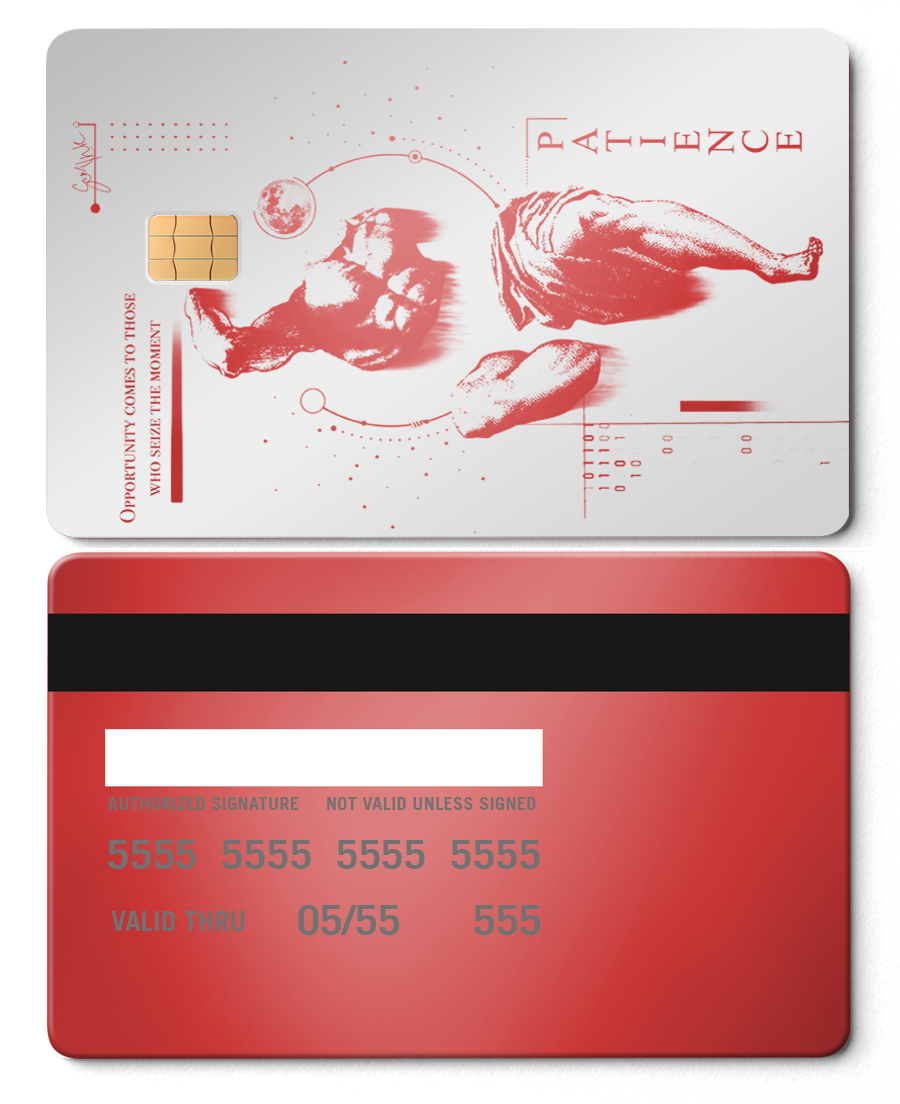 Premium Overpowered metal card with detailed engraved design, luxury metal card for collectors worldwide