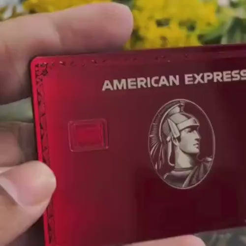 Video reel showcasing Plum American Express metal card with luxurious design, premium craftsmanship, and elite international appeal