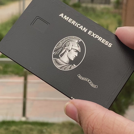 Video reel showcasing Black Centurion American Express metal card with luxurious design, premium craftsmanship, and elite international appeal