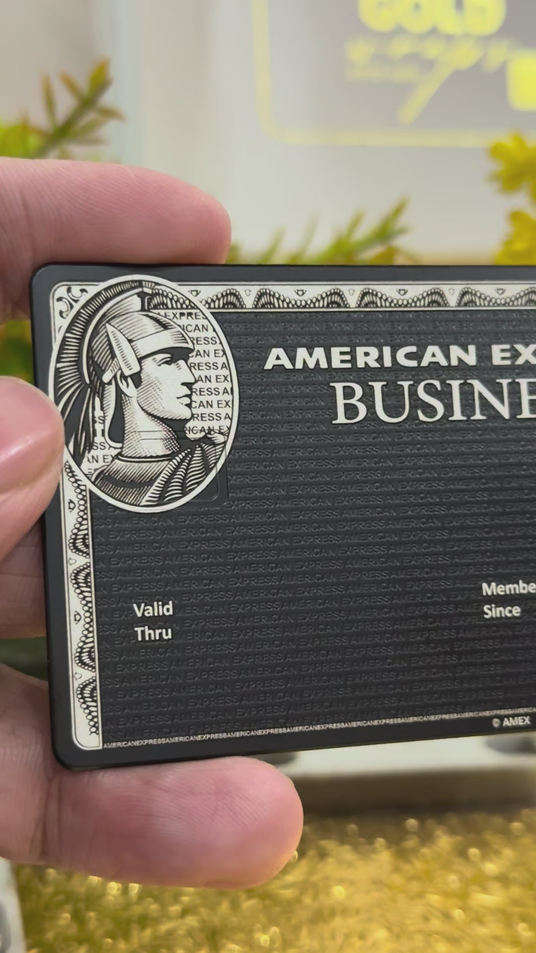 High-end Black Business AMX metal card designed for premium global business clients